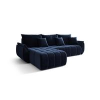 ECKSOFA Louise - Dunkelblau, Holzwerkstoff/Textil (185/280cm) - Fun Möbel