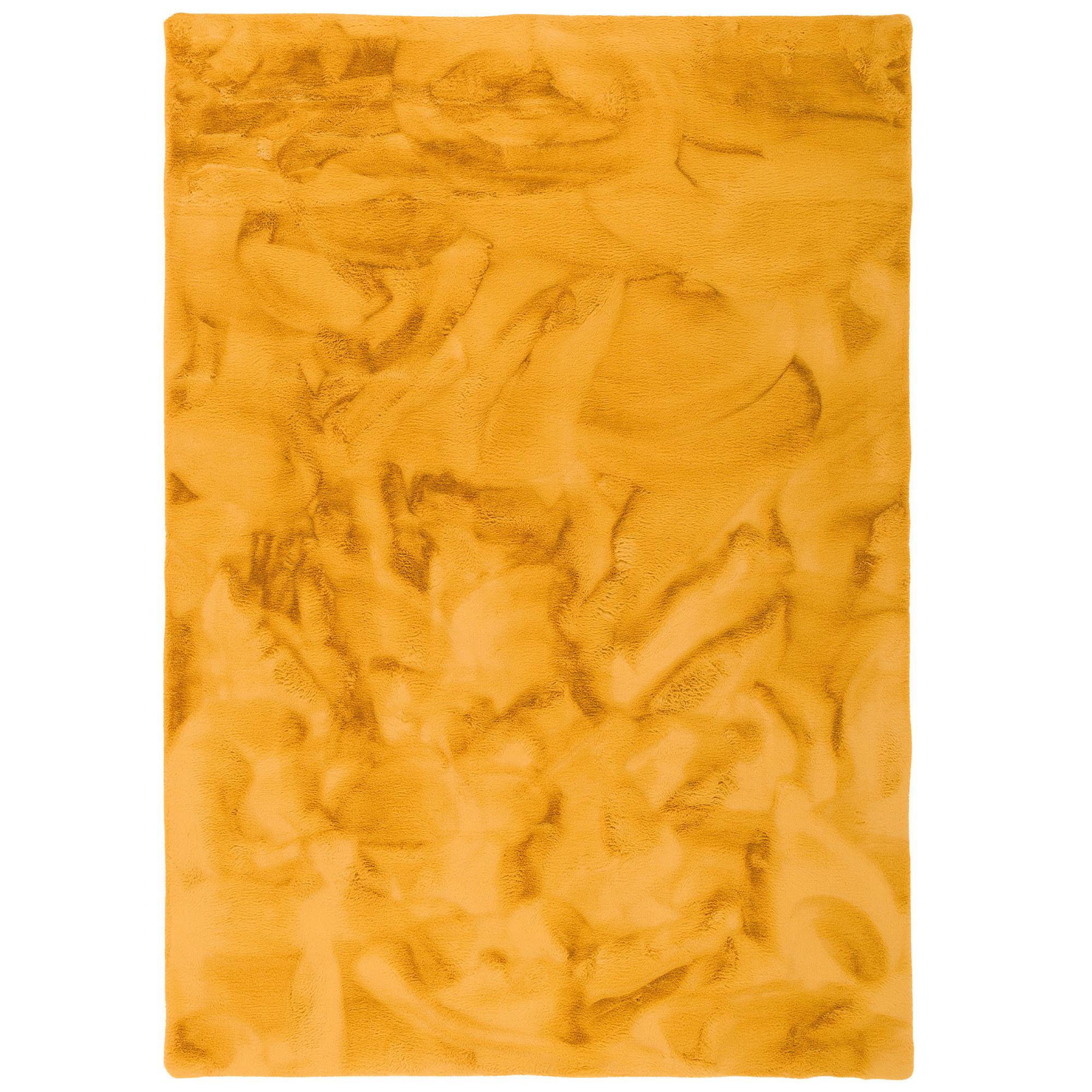 FELLTEPPICH LUXUS SUPER SOFT PLUSH - Currygelb, Textil (160/230cm) - Pergamon