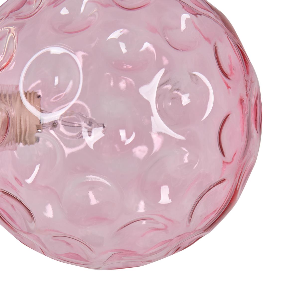 STEHLAMPE Rosa Anadyr - Pink/Goldfarben, Metall (24/24/157cm) - Beliani