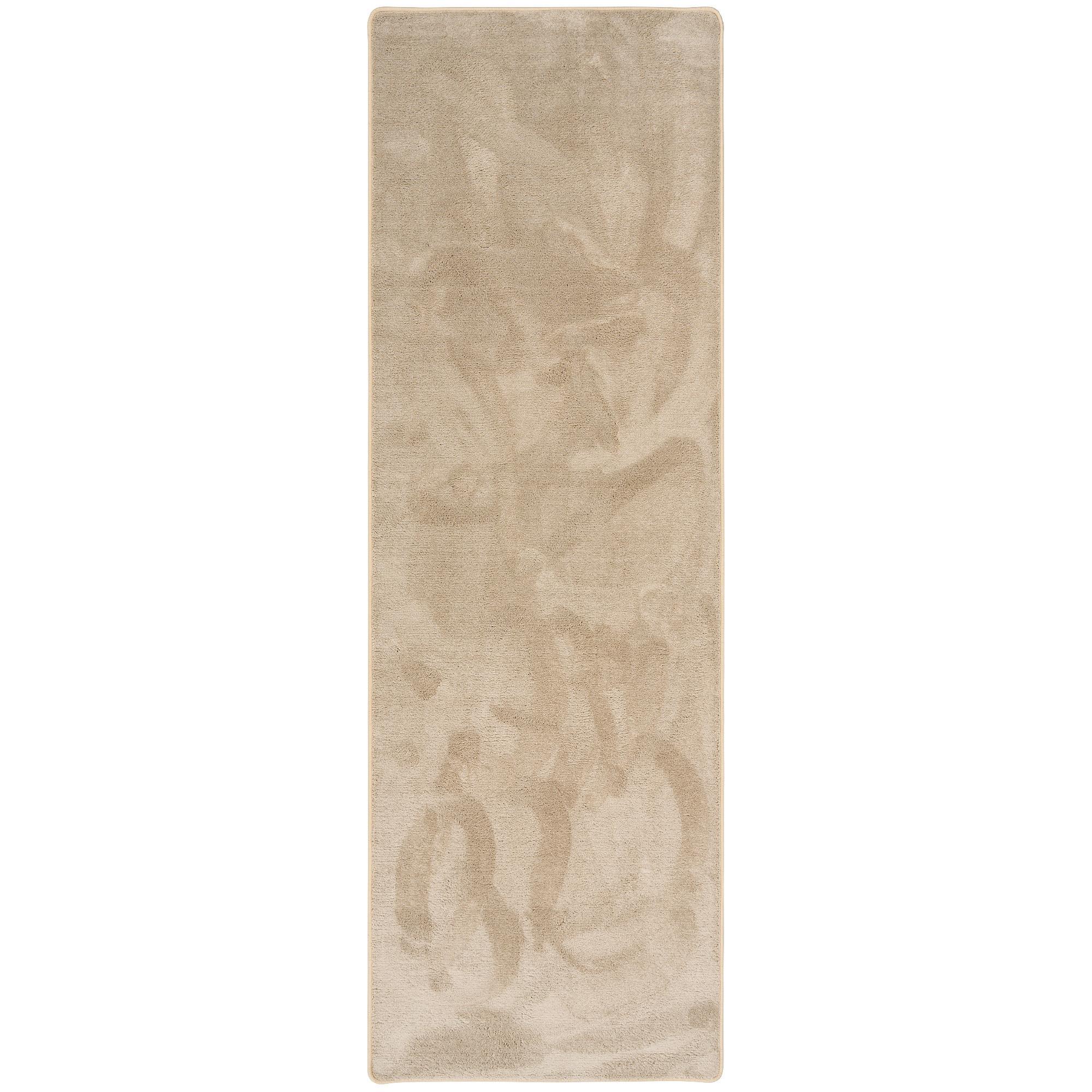 LUXUS SUPER SOFT HOCHFLOR LANGFLOR TEPPICH LÄUFER DELUXE - Beige, Textil (80/400cm) - Snapstyle