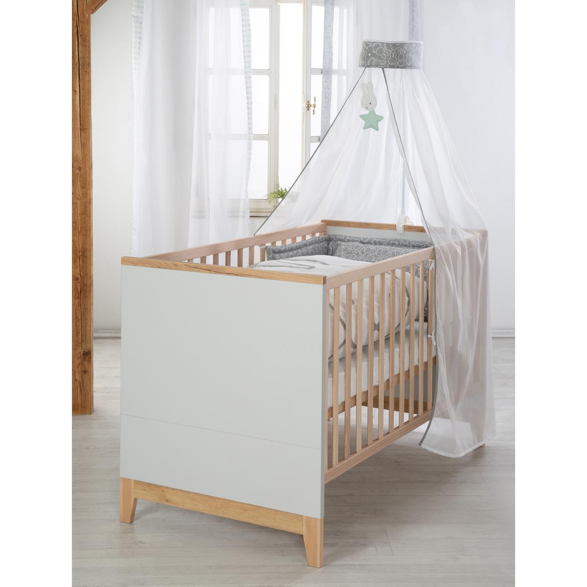 BABYZIMMER-SET Caro I 3-teilig - Hellgrau, Holzwerkstoff (78/89/144cm) - Roba