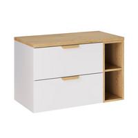 WASCHTISCHUNTERSCHRANK 80.6cm Oria Weiß - Weiß, Holzwerkstoff (80.6/50/46.5cm) - Petits-meubles