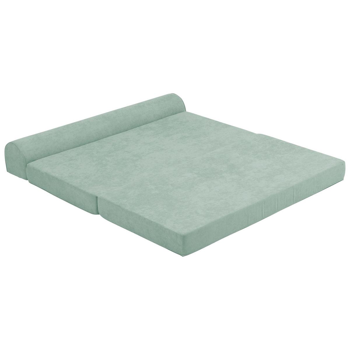 FALTSOFA Katusha Flachgewebe hellgrün - Hellgrün, Kunststoff (80/57/160cm) - 58aufmkessel