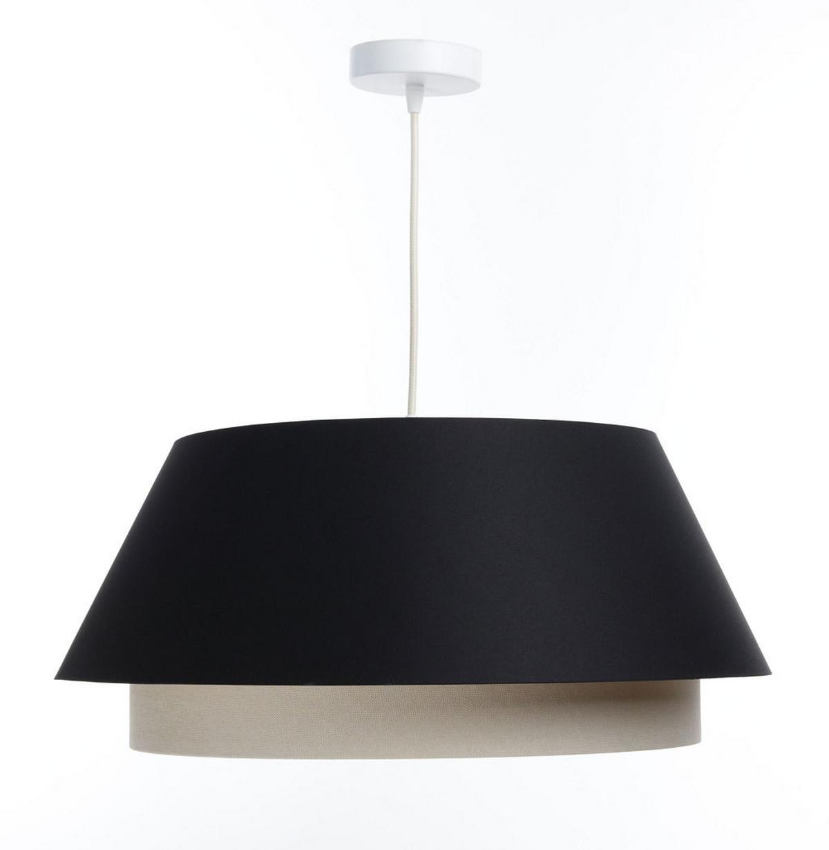 HÄNGELEUCHTE Schwarz 50/22 cm - Schwarz, Kunststoff (50/1.3/22cm) - ONZENO