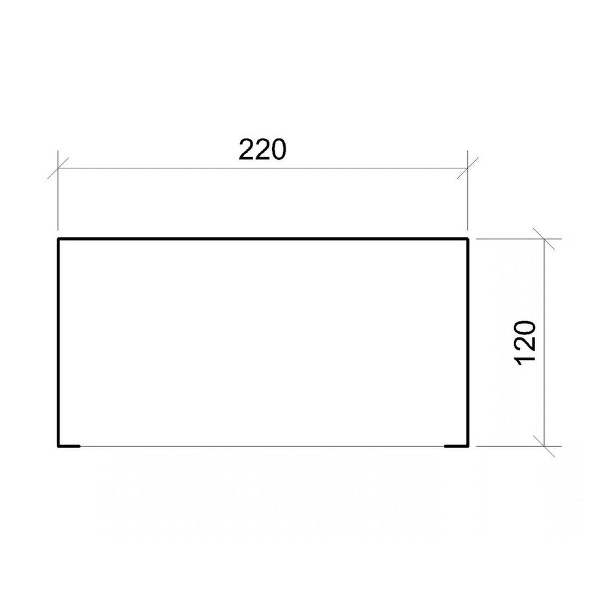 BRENNHOLZLAGER 2,54 m², Kaminholzunterstand mit ~4,4 m³ Lagerkapazität - Hellgrau, Holz (118/220/215cm) - Timbela
