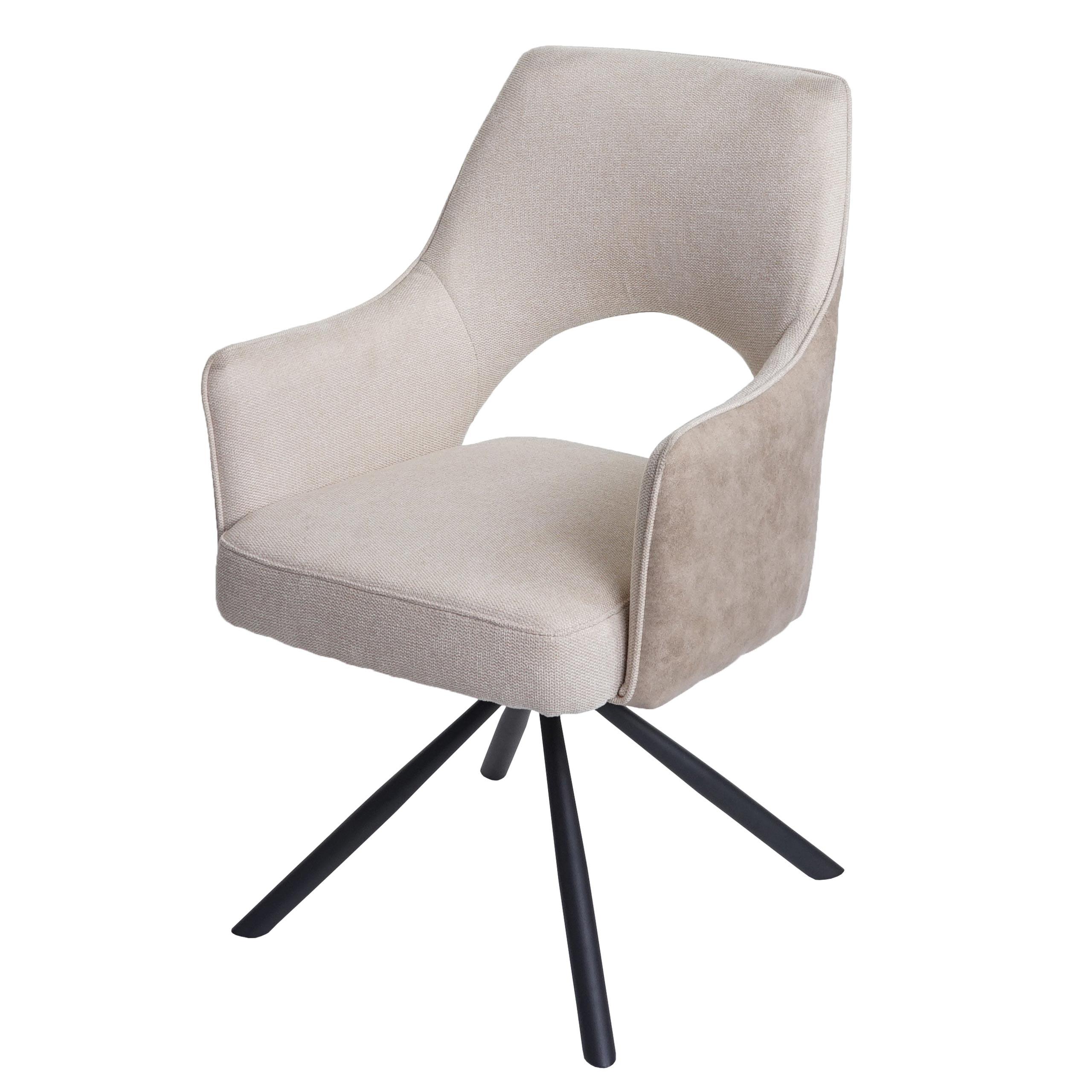 ESSZIMMERSTUHL K3 Cremeweiß - Creme/Weiß, Textil (57/89/52cm) - MCW