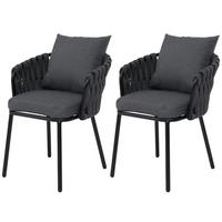 GARTENSTUHL Anthrazit - Anthrazit, Metall (56/71/57cm) - MCW