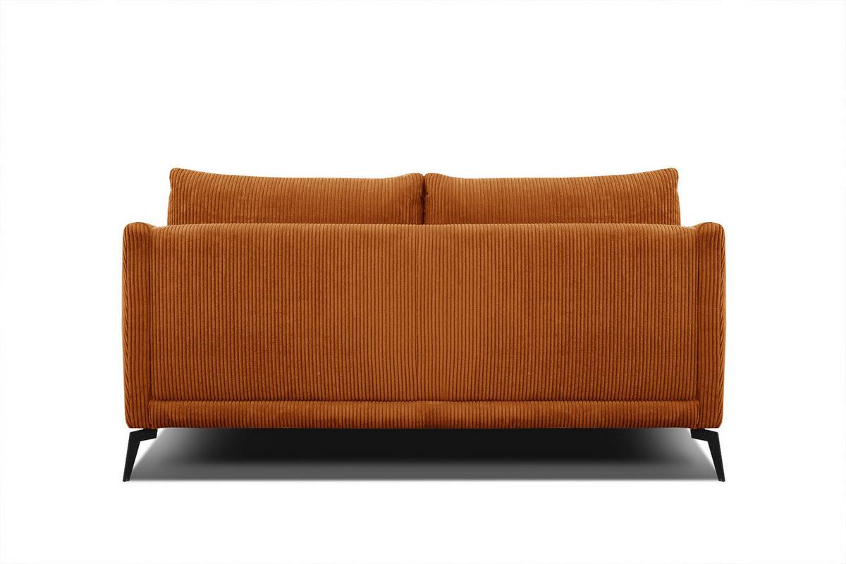 SOFA VILT 2,5-Sitzer, orange - Schwarz/Orange, Holzwerkstoff/Textil (202/89/94cm) - Wozimo