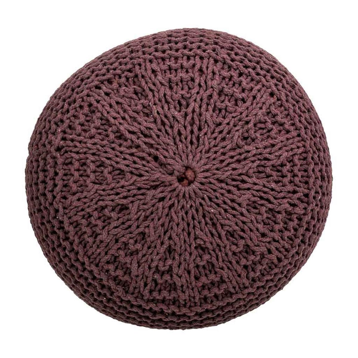 POUF aus Baumwolle, braun, 40x30cm - Braun, Textil (40/30/40cm) - Wanderlust