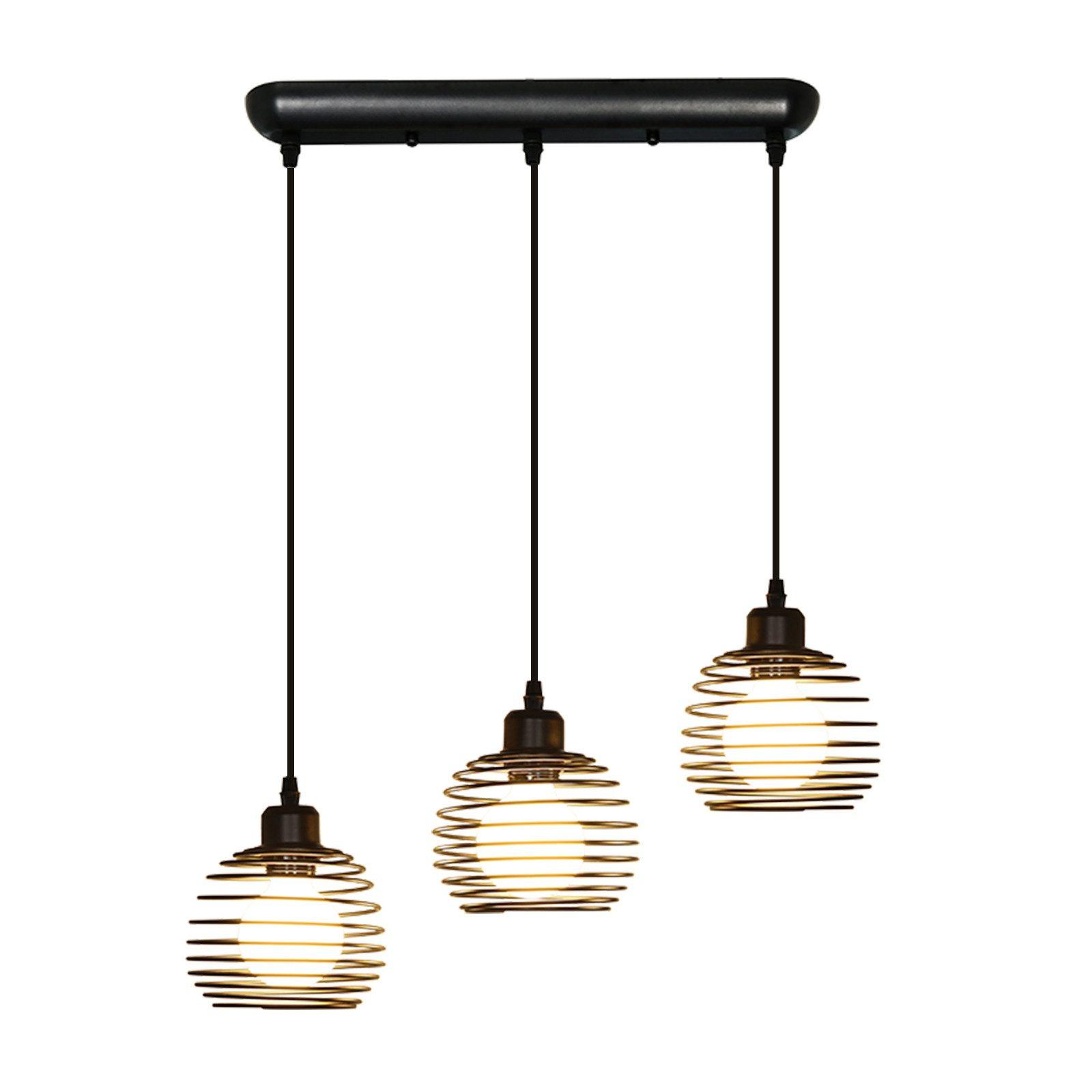 PENDELLEUCHTE Kaelisyn 50/15/144 cm - Schwarz, Metall (50/15/144cm) - ZMH