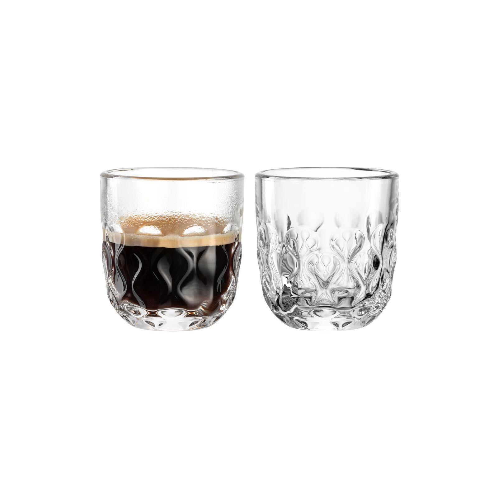 ESPRESSOGLÄSER (2) Gocce transparent 60 ml 2er Set - Transparent, Glas (0.06L) - Leonardo Living