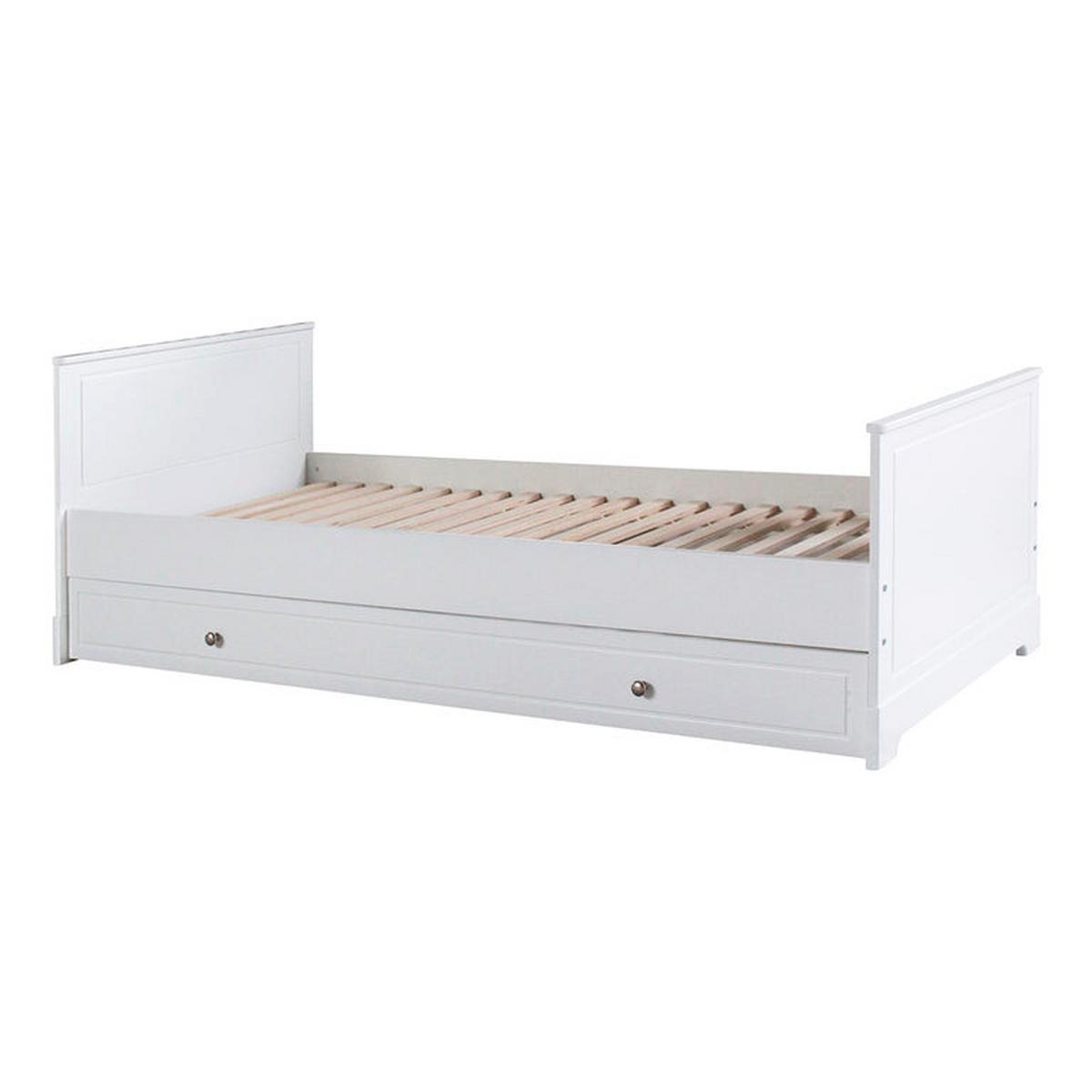 BETT 90/200 Weiß - Weiß, Holzwerkstoff (90/200cm) - Petits-meubles