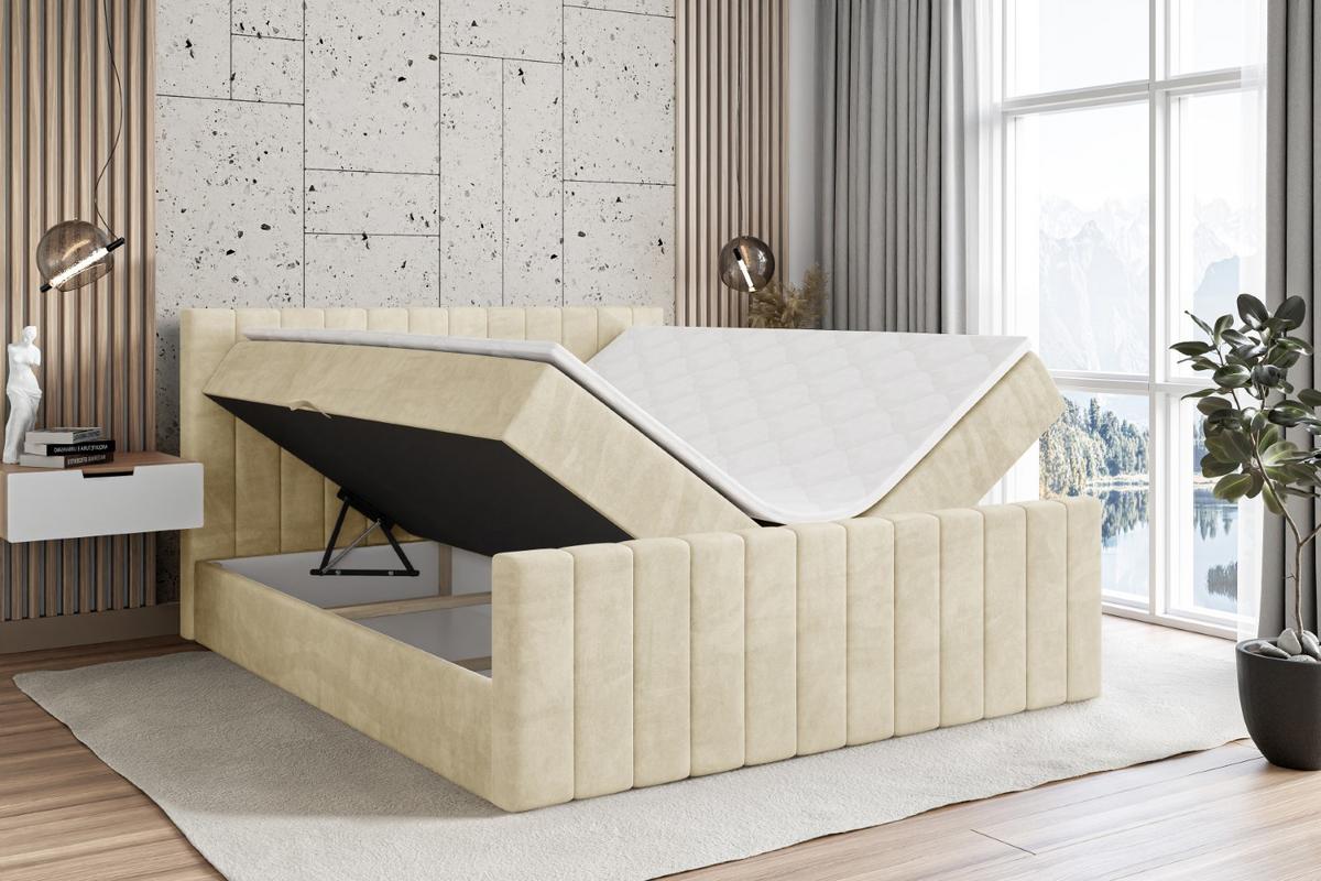 BOXBETT EDITA-Z - 140x200 cm - H4 - Beige - Beige, Holzwerkstoff (140/200cm) - ALTDECOR