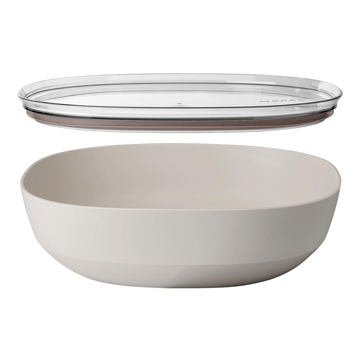 SERVIERSCHALE MIT DECKEL Silueta Nordic White 4000 ml - Weiß, Kunststoff (30.1cm) - Mepal
