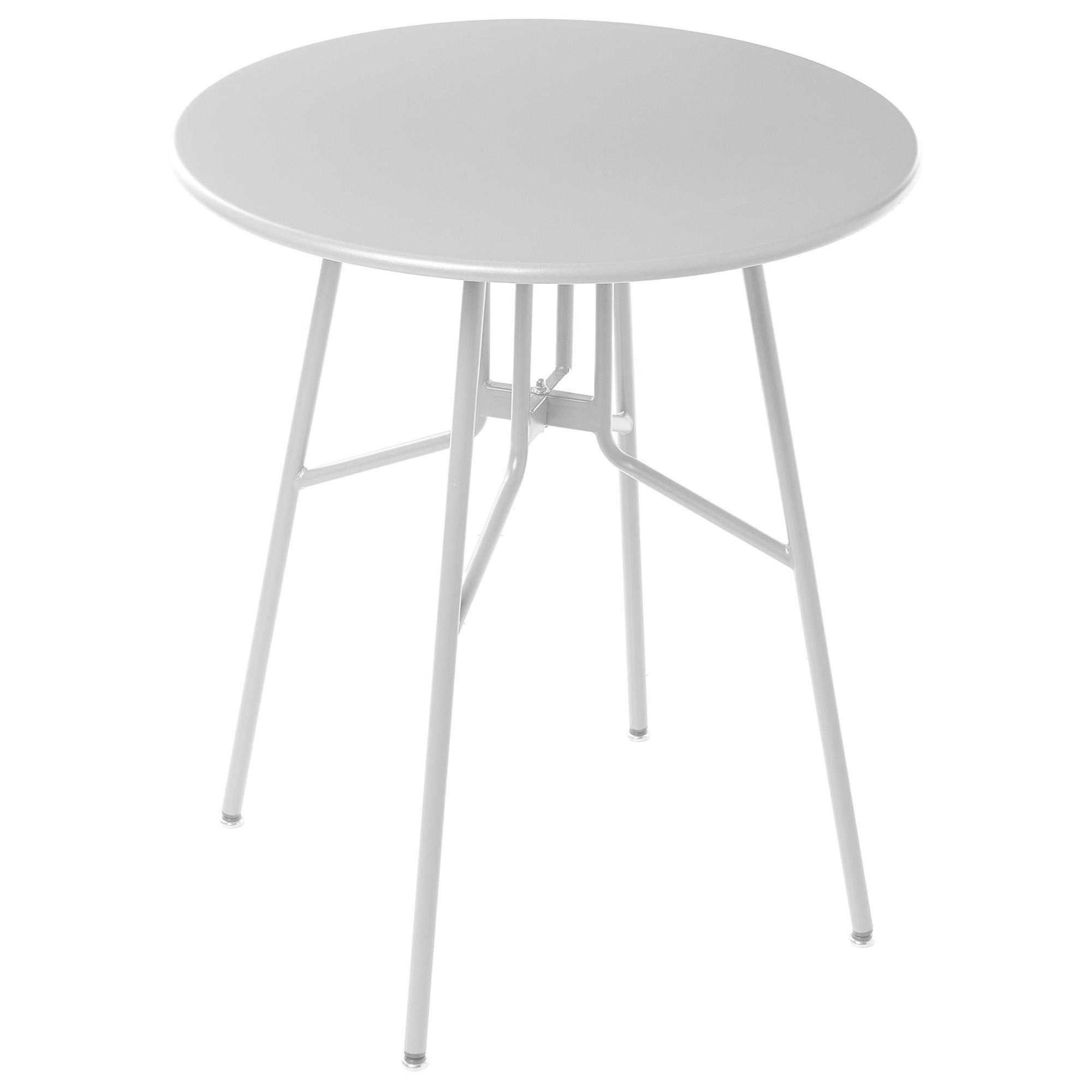 BISTROTISCH 64/64 cm Metall Grau Taltal - Grau, Metall (64/64/76cm) - Beliani