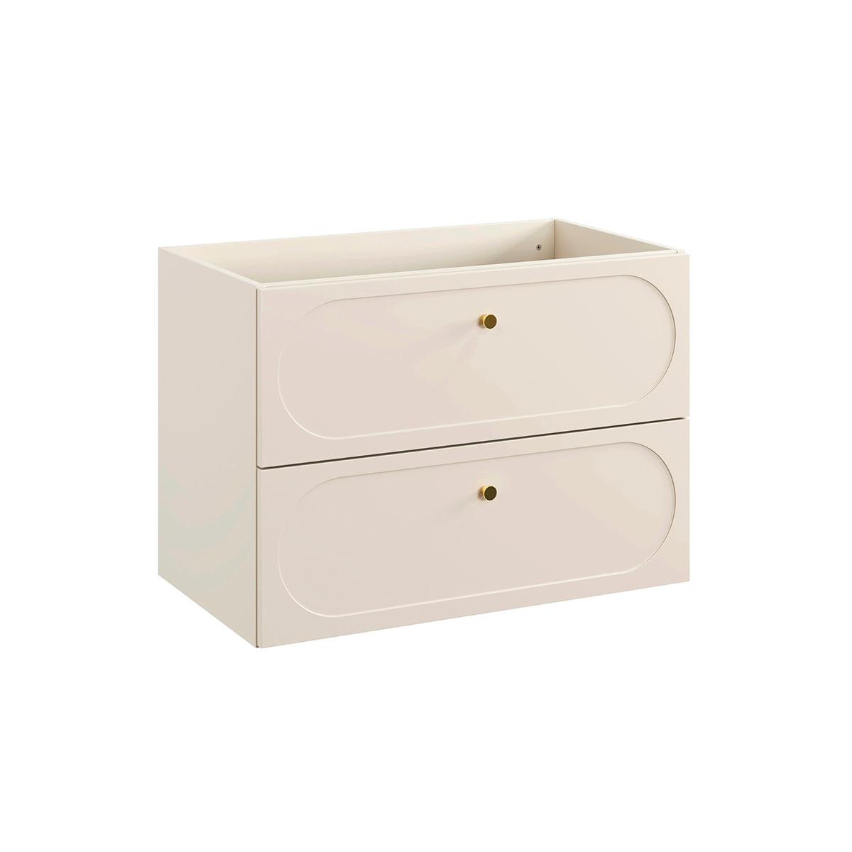 WASCHTISCHUNTERSCHRANK 80.2cm Sanae Sandbeige - Beige, Holzwerkstoff (80.2/57/46cm) - Petits-meubles