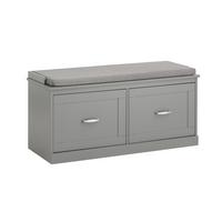 SCHUHBANK Grau - Grau, Holzwerkstoff (100/48/38cm) - SoBuy