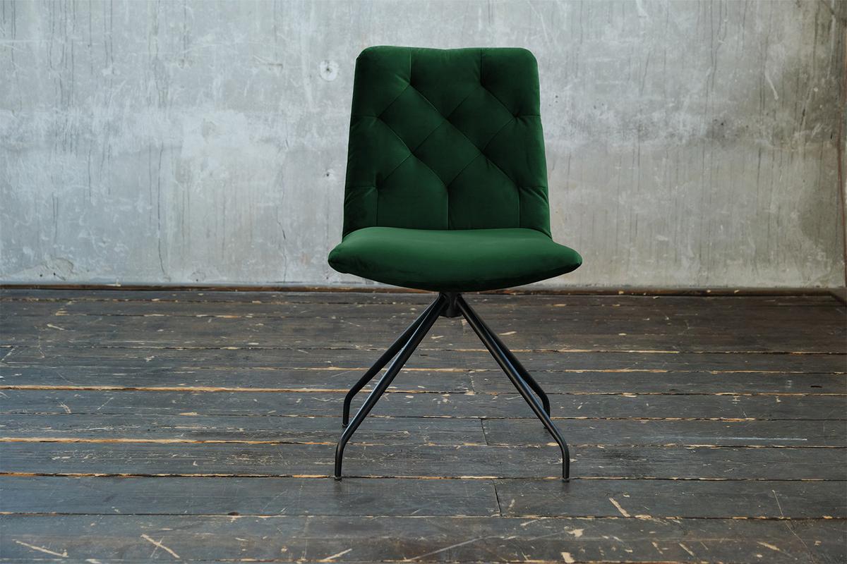 DREHSTUHL NEW CHARME Smaragdgrün Velvet (1er-Set) - Smaragdgrün, Textil (52/87/66cm) - KAWOLA