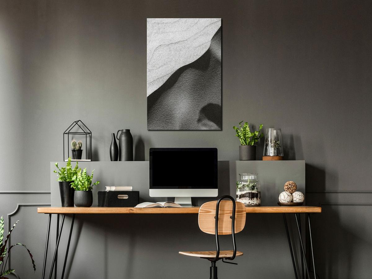 KUNSTDRUCK Schwarz-Weiß 40/60 cm - Schwarz, Textil (40/60cm) - KUNSTLOFT