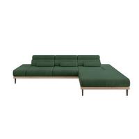 ELEKTRISCHES ECKSOFA Rechts MONA 316x205x85 Grün Cord - Salbeigrün/Grün, Holzwerkstoff/Textil (316/205cm) - ALTDECOR