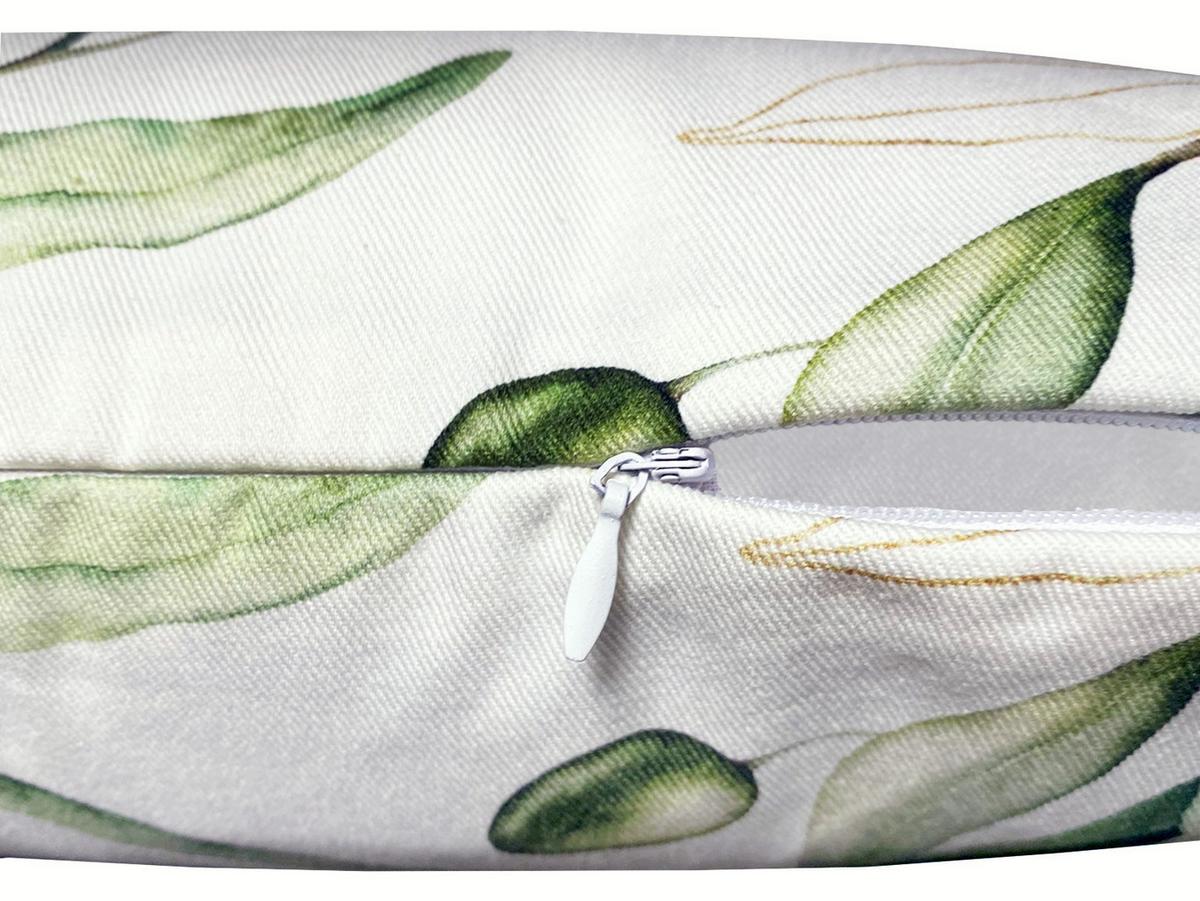 KISSENHÜLLE Italy Collection Oliven 25/35 cm - Ecru/Multicolor, Textil (25/35cm) - beties Heimtextil