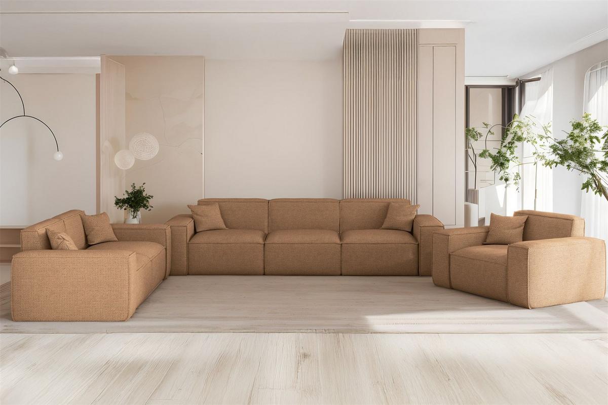 SESSEL Celes Premium In Artico - Rotbraun, Holzwerkstoff/Textil (121/73/90cm) - Fun Möbel