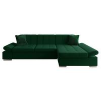 ECKSOFA Malwi, Seite: Rechts - Smaragdgrün, Holz/Textil (278/161cm) - MIRJAN24