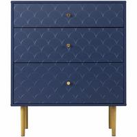 KOMMODE Blau 75/40/89 cm - Blau, Holzwerkstoff (40/89/75cm) - Urban Meuble