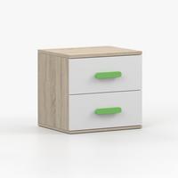 NACHTTISCH JONAS III 22, 55/51/44, 2 Schubladen, Sonoma-Eiche - Sonoma Eiche, Holzwerkstoff (55/44/51cm) - imoebel24