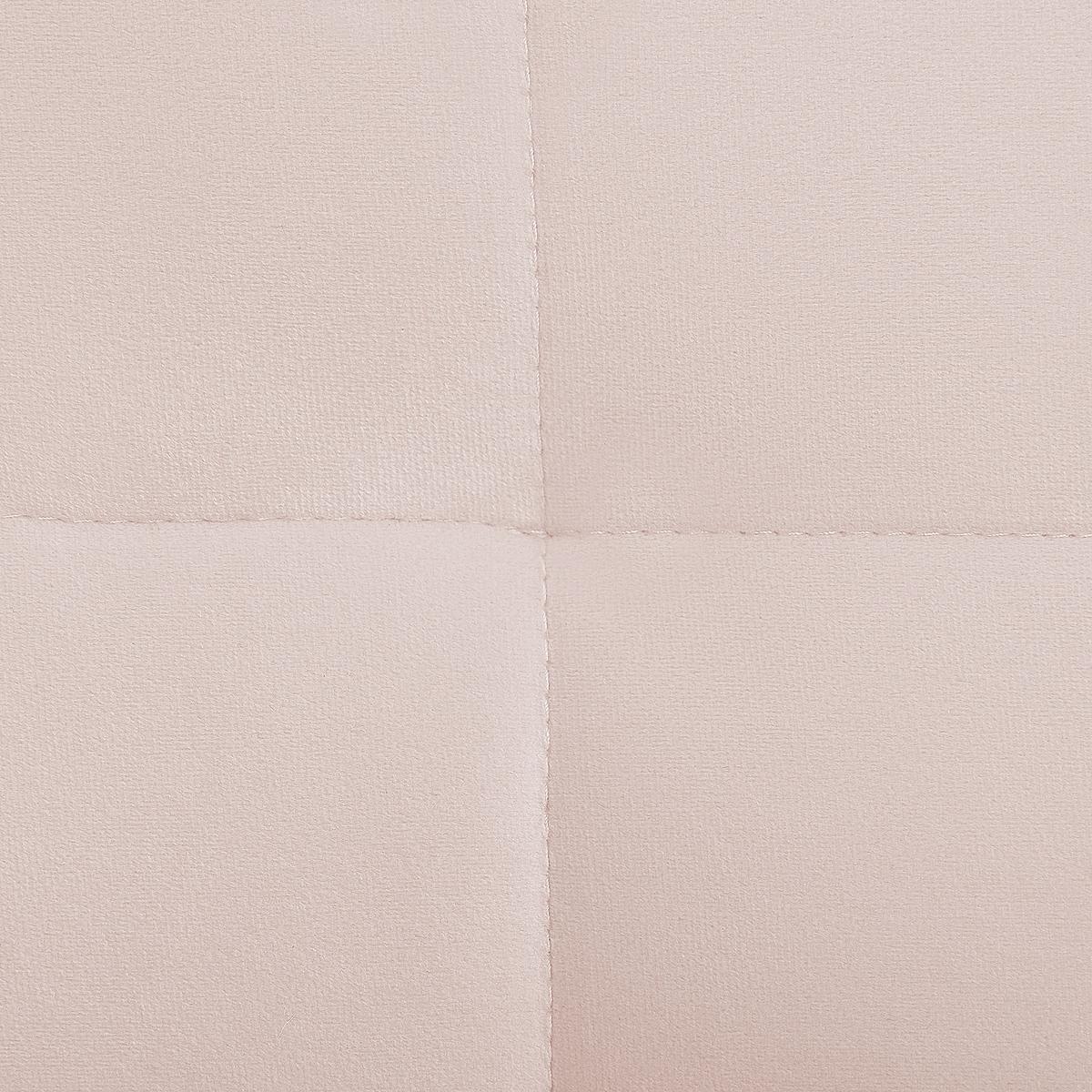 3-SITZER-SOFA Samtstoff Pastellrosa Frederica - Rosa, Textil (200/77/80cm) - Beliani