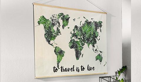 Wanddeko aus Holz und Canvas günstig kaufen bei mömax.