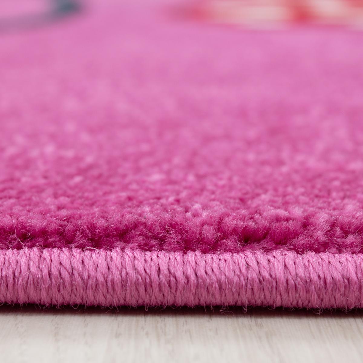 SPIELTEPPICH TASNA in Violett, mit Eulen-Motiv, 120 x 170 cm - Lila, Textil (170/120cm) - KADIMA DESIGN