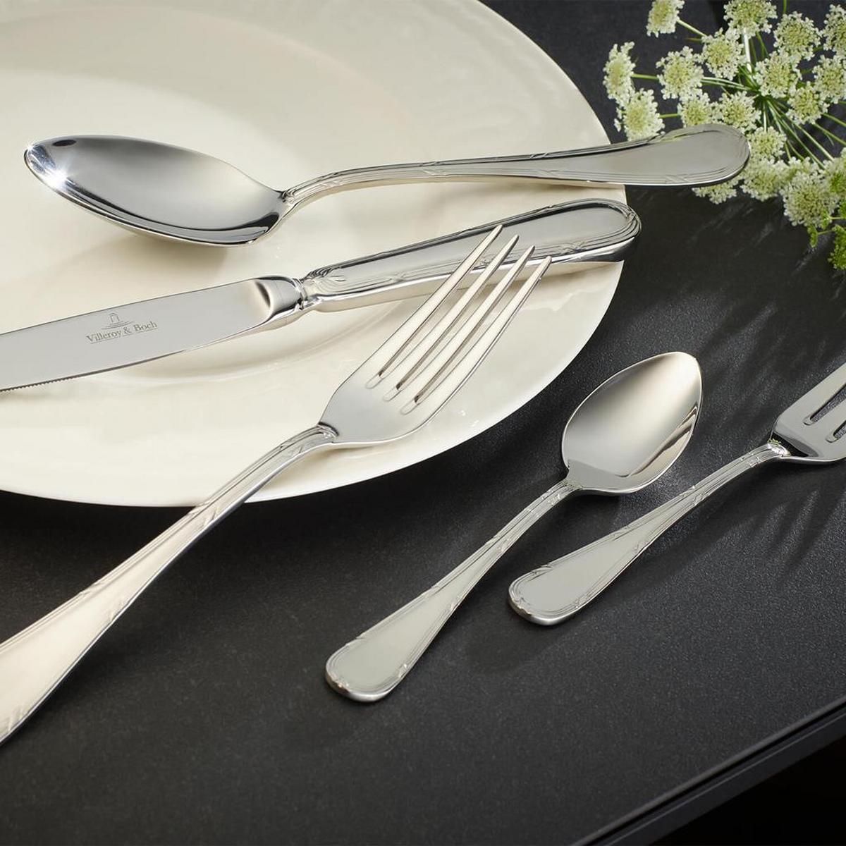 TAFELBESTECK Kreuzband Septfontaines silber 180-tlg. - Silberfarben, Metall - Villeroy & Boch