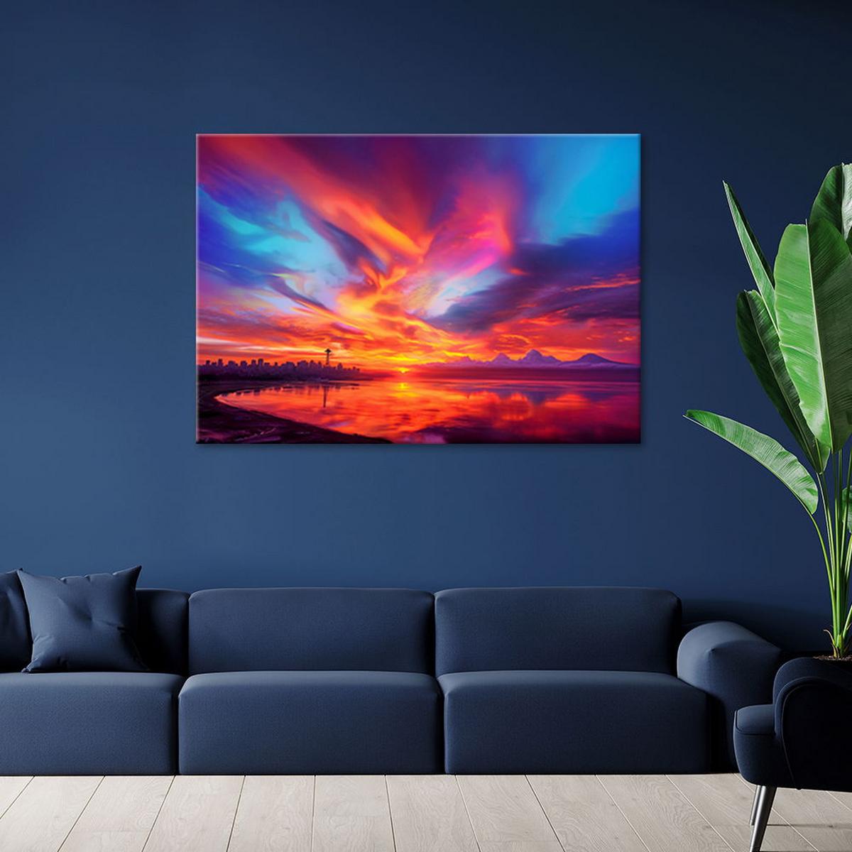 KUNSTDRUCK Lila 120/80 cm - Lila, Textil (120/80cm) - KUNSTLOFT
