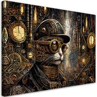 KUNSTDRUCK Gold 90/60 cm - Goldfarben, Textil (90/60cm) - KUNSTLOFT