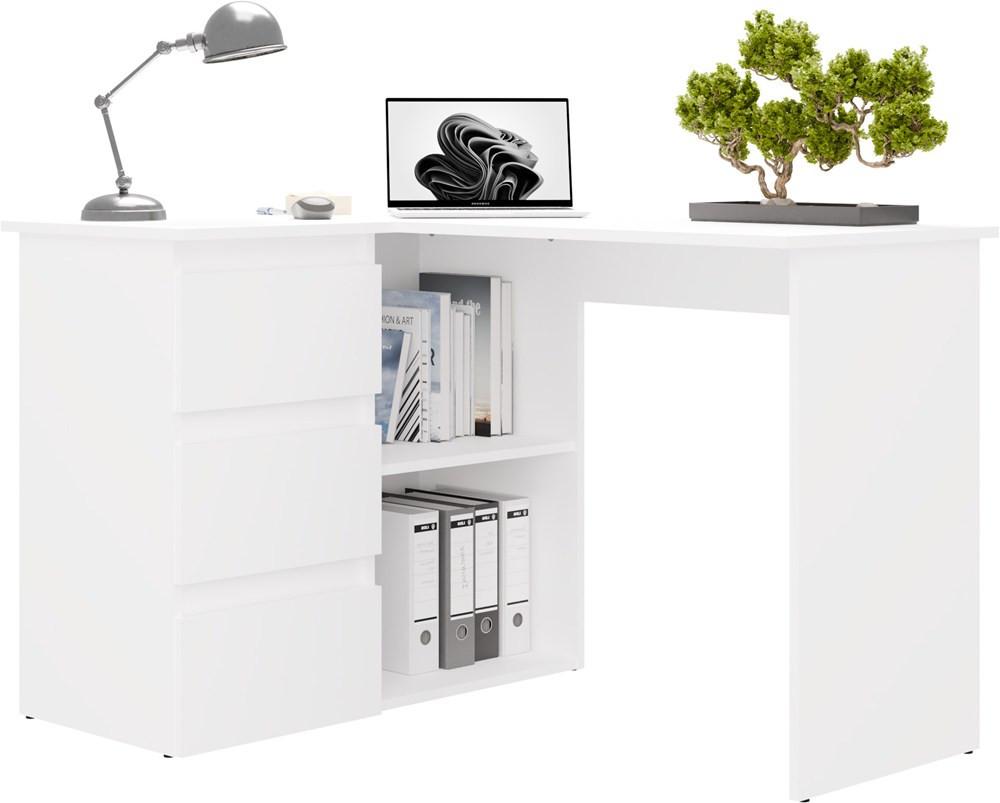 SCHREIBTISCH Weiß 120/75/49 - Weiß, Holzwerkstoff (90/50/75cm) - RAUMHIRSCH FURNITURE