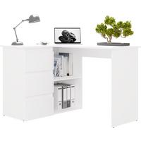 SCHREIBTISCH Weiß 120/75/49 - Weiß, Holzwerkstoff (90/50/75cm) - RAUMHIRSCH FURNITURE