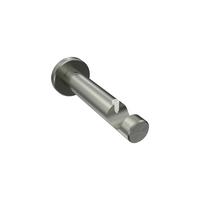 TRÄGER FÜR GARDINENSTANGEN 20 mm Ø, 1-läufig, Trend Edelstahl - Edelstahlfarben, Metall (11.1/4/4cm) - INTERDECO