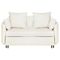 2-SITZER-SCHLAFSOFA Polsterbezug Beige Hovin - Beige, Textil (166/84/92cm) - Beliani