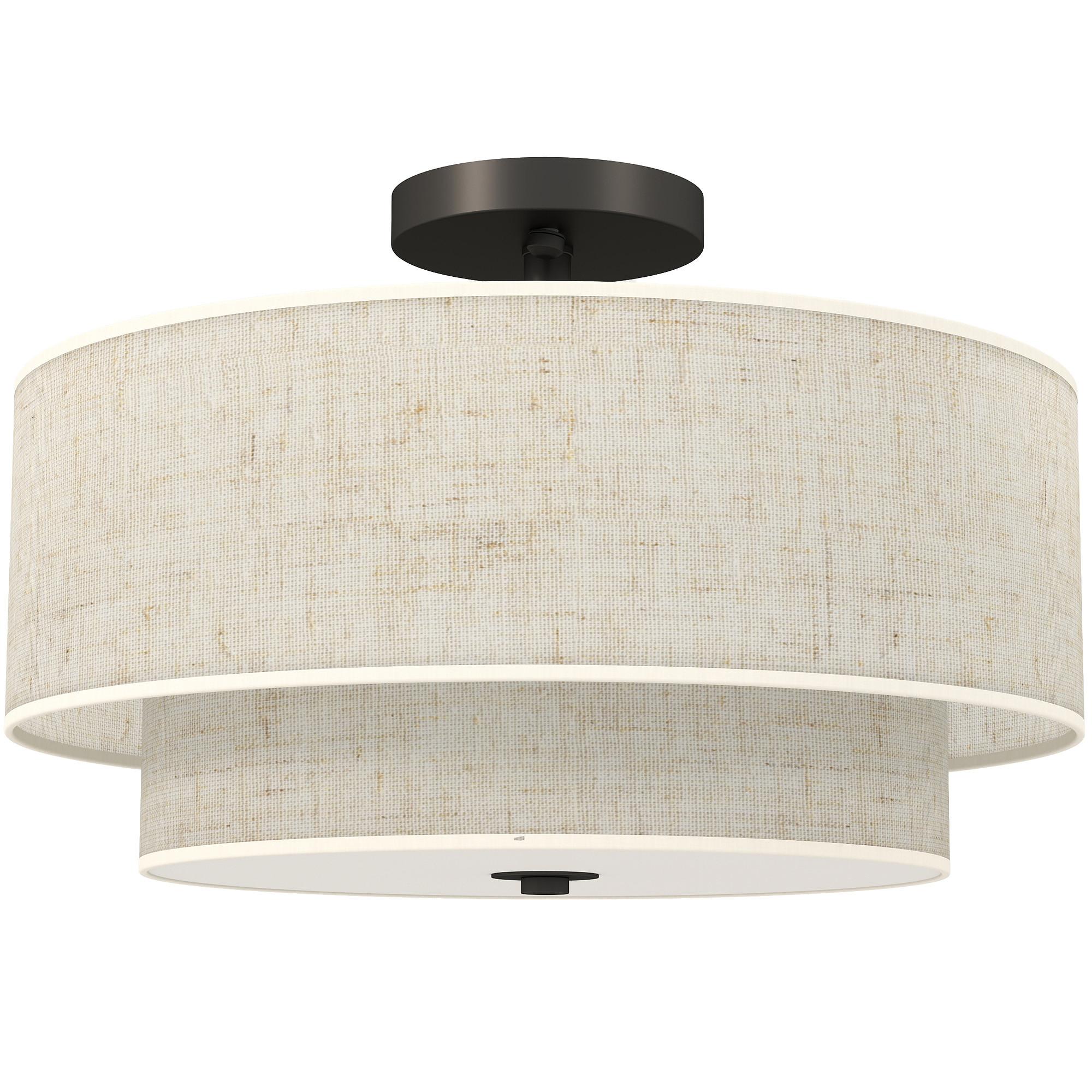 DECKENLEUCHTE Hängend mit 3 x E14 Fassung Creme - Creme, Metall (40/40/26cm) - HOMCOM