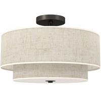 DECKENLEUCHTE Hängend mit 3 x E14 Fassung Creme - Creme, Metall (40/40/26cm) - HOMCOM
