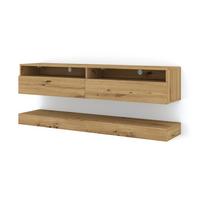 TV LOWBOARD Artisan Eiche 160/33/34 - Eiche Artisan, Holzwerkstoff (160/33/34cm) - RAUMHIRSCH FURNITURE