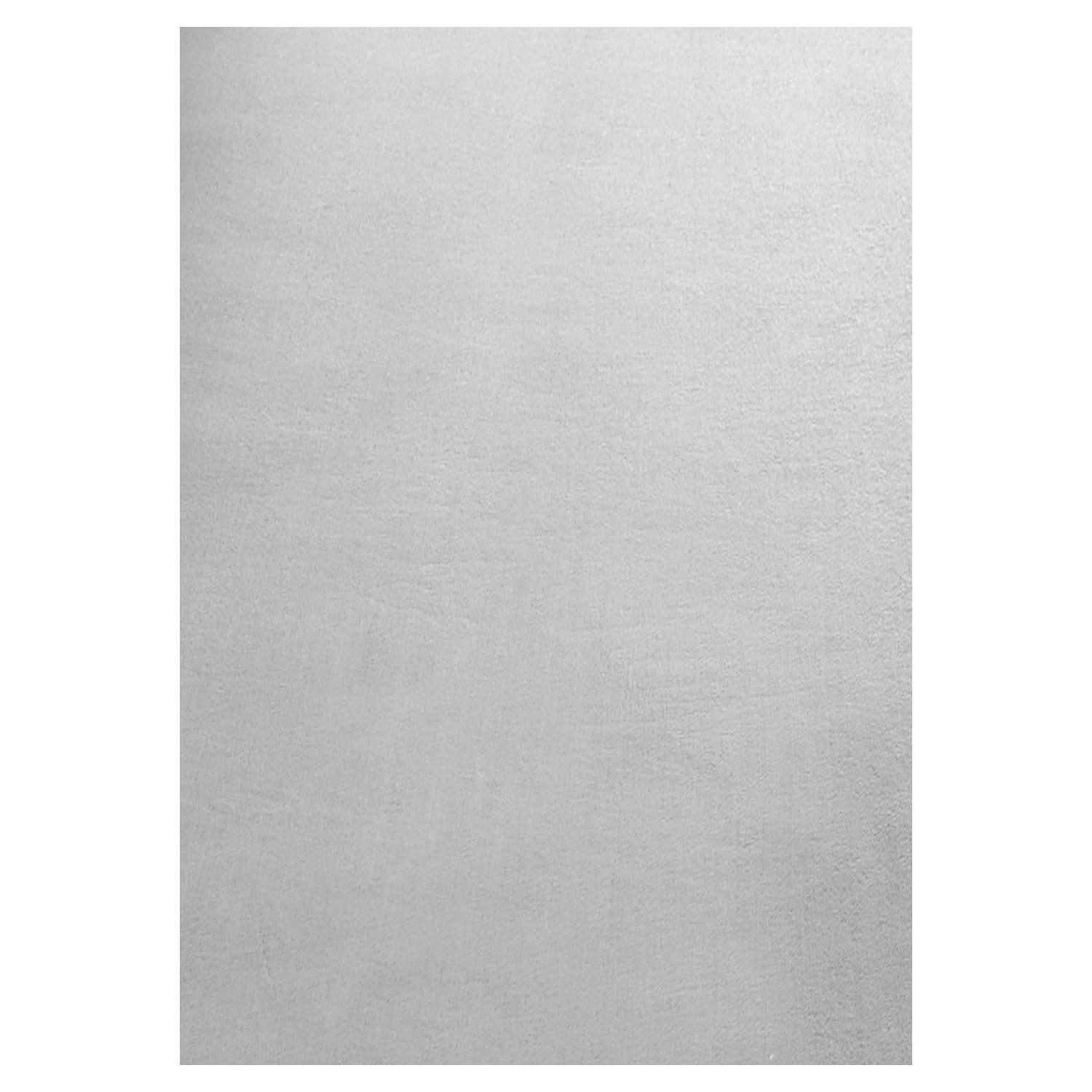 TEPPICH Kurzflor Waschbar LECH in Silber, einfarbig, 80 x 150 cm - Silberfarben, Textil (150/80cm) - KADIMA DESIGN