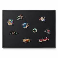 MAGNETTAFEL 100x70 cm Schwarzer Rahmen Farbe Schwarz - Nickelfarben, Metall (100/70/0.4cm) - TULUP