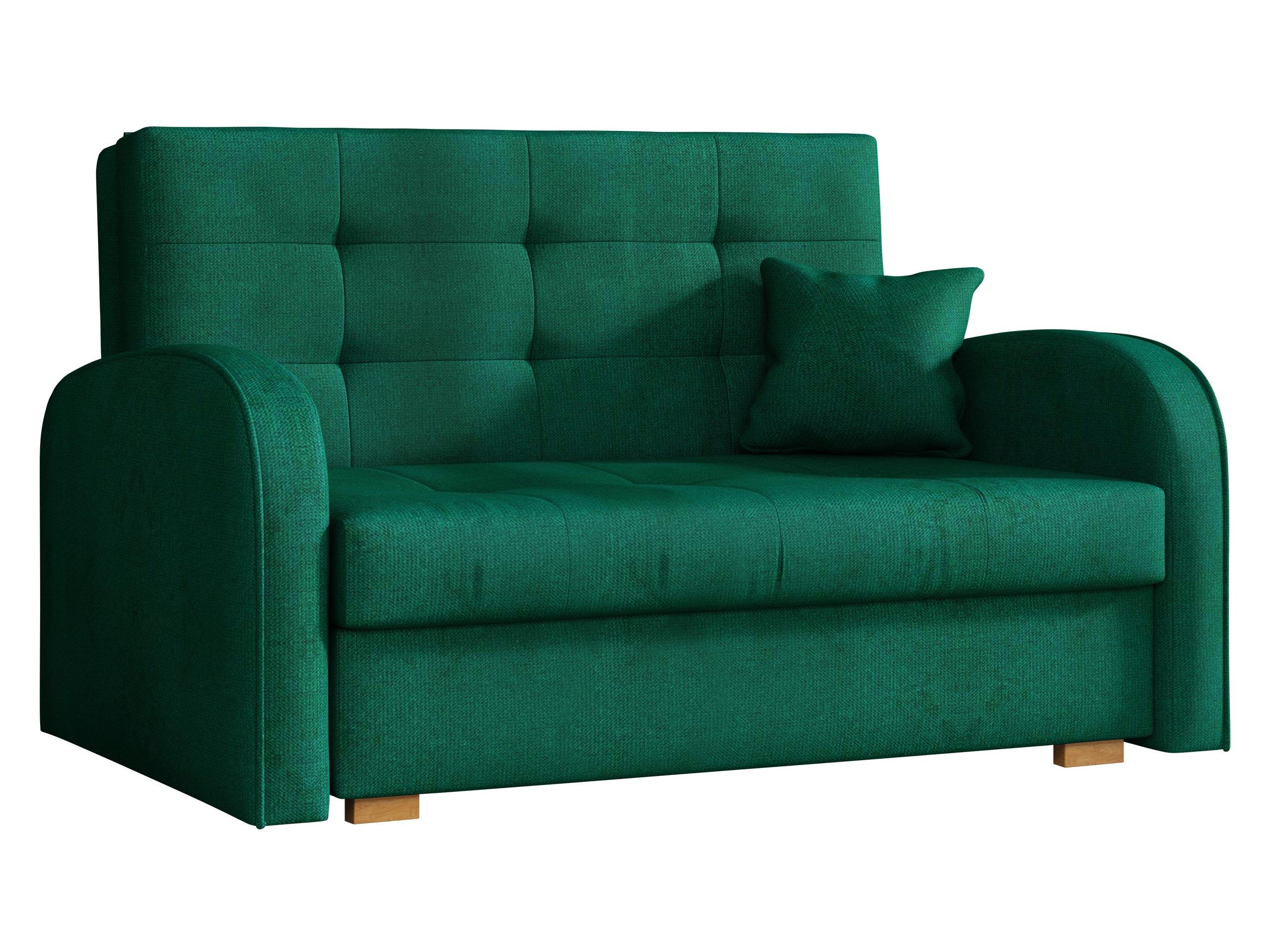 SCHLAFSOFA Viva Gold II - Smaragdgrün/Braun, Holz/Textil (133/85/98cm) - MIRJAN24
