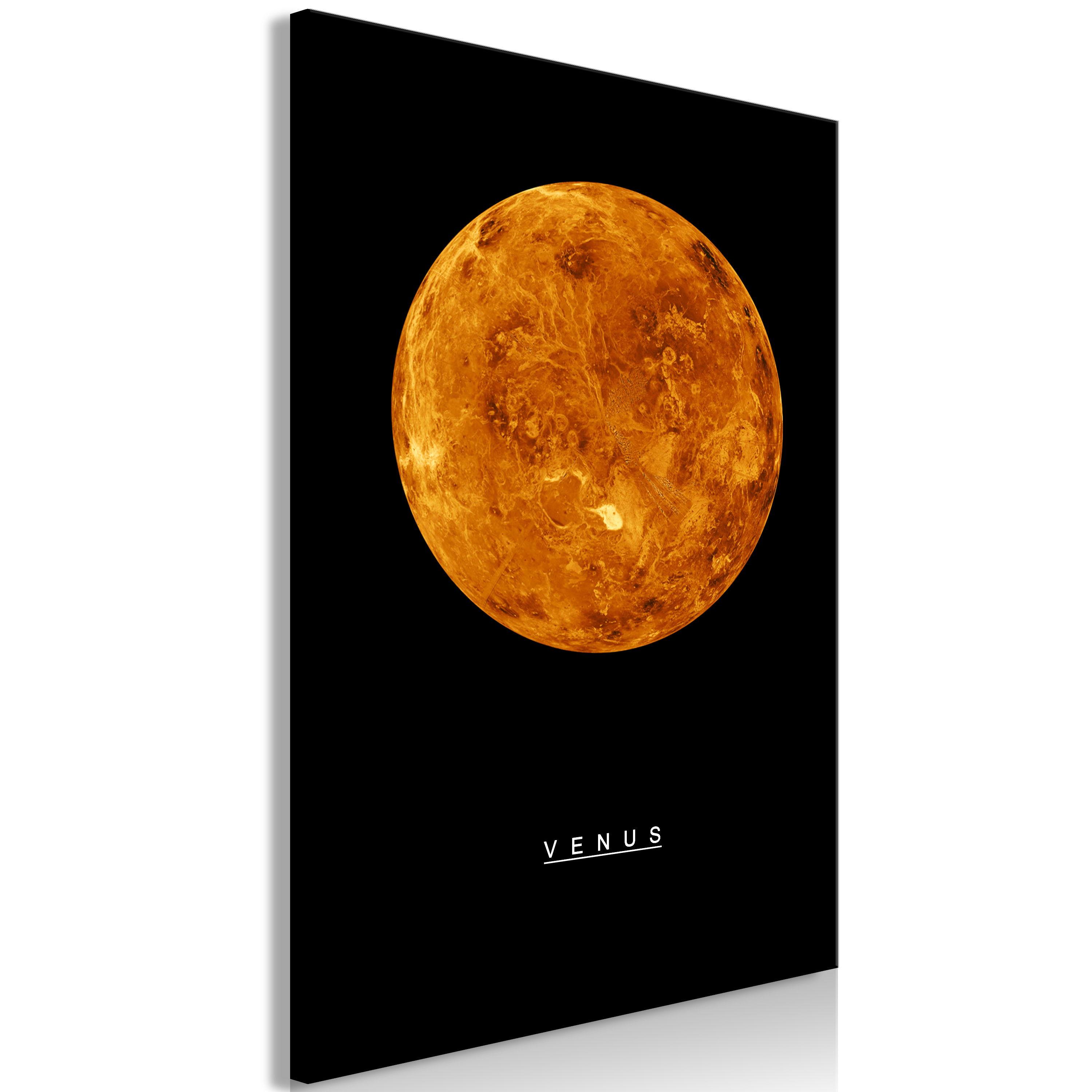 KUNSTDRUCK Schwarz 40/60 cm - Schwarz/Orange, Textil (40/60cm) - KUNSTLOFT