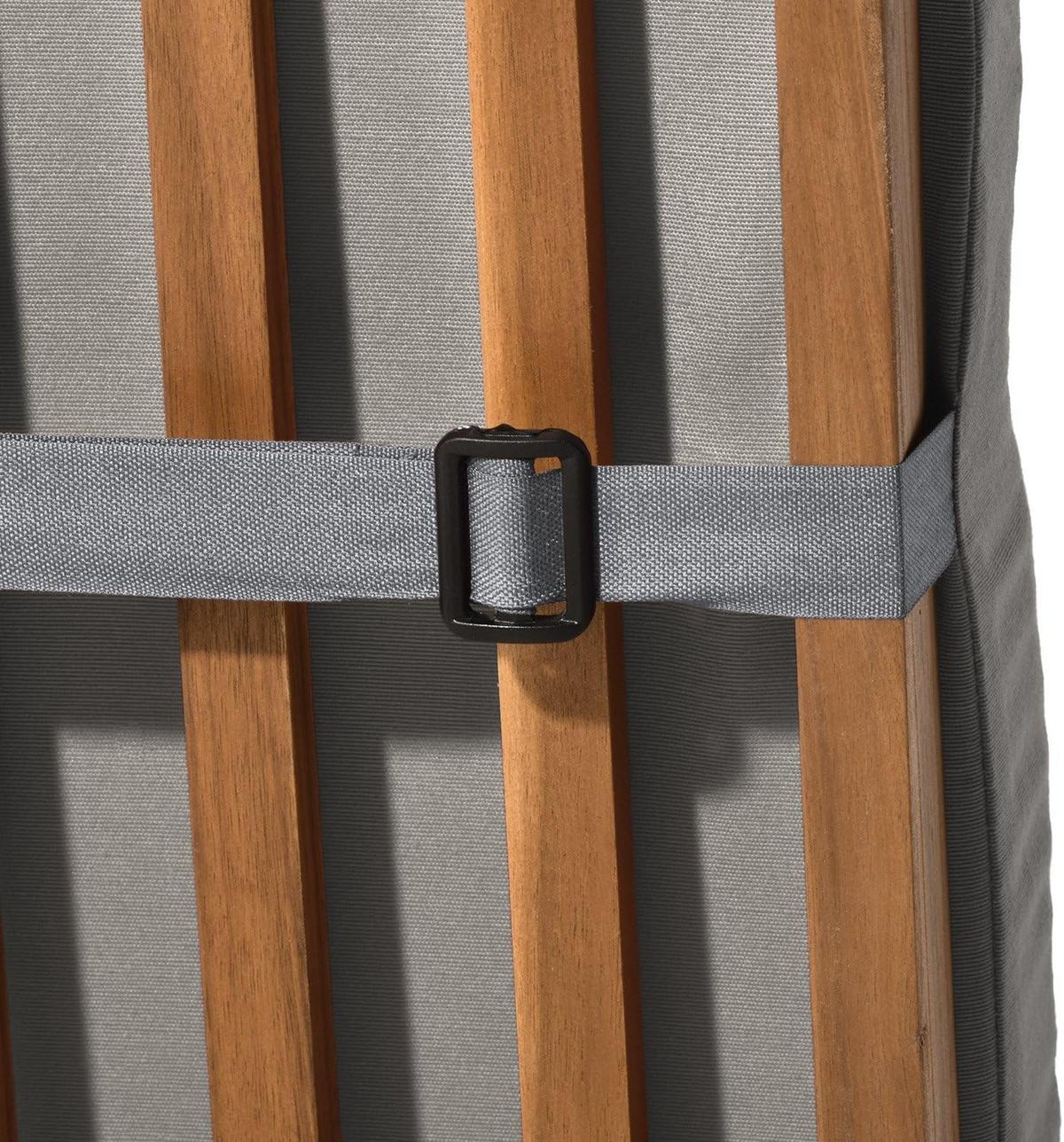DECKCHAIRAUFLAGE Loftlux DC 175x45x5cm Hellgrau (2tlg) - Hellgrau, Textil (45/10/175cm) - Beautissu 