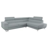ECKSOFA Fonti Cord, Seite: Rechts - Grau, Holz/Textil (253/188cm) - MIRJAN24