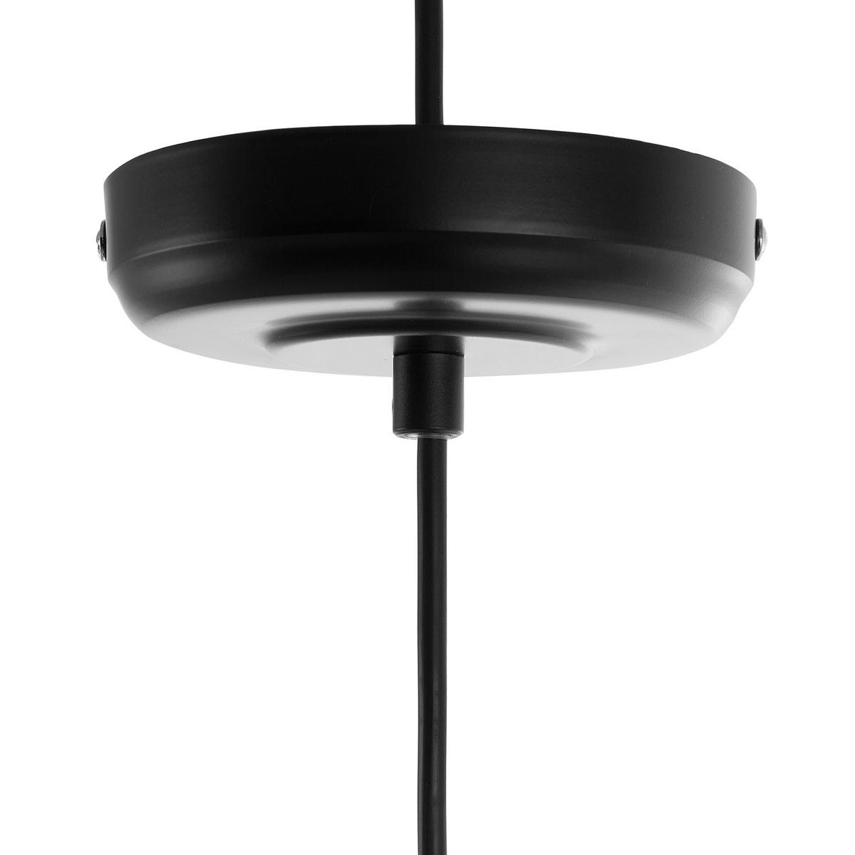 HÄNGELEUCHTE Liri 38/38/128 cm - Schwarz, Metall (38/31/128cm) - Beliani