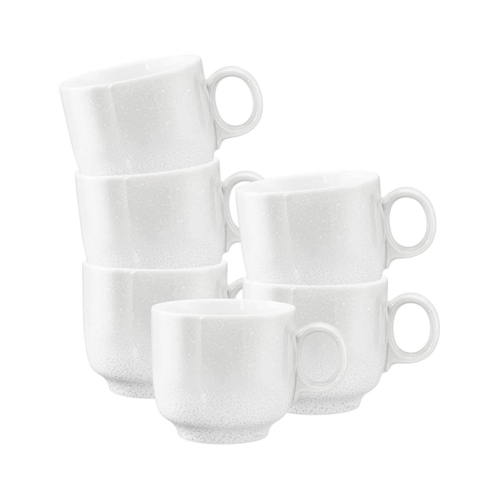 CAPPUCCINOTASSEN Sento Home weiß 300 ml 6er Set - Weiß, Keramik (0.3L) - Seltmann Weiden